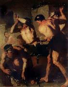 Luca  Giordano The Forge of Vulcan painting